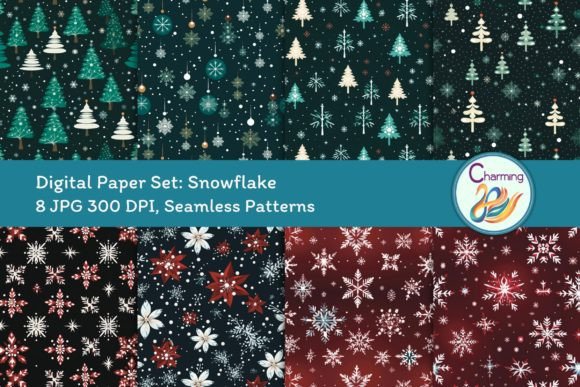 Christmas Digital Papers: Festive Patterns for Every Project