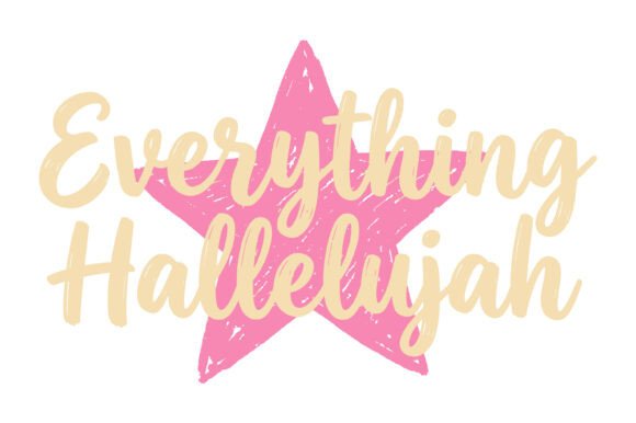 Everything Hallelujah Star Design: A Faith-Inspired Display Typeface