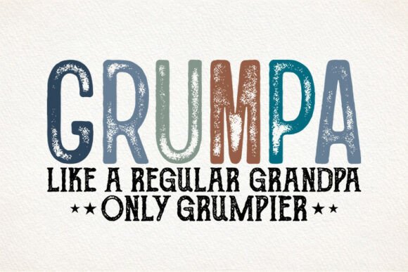 Grumpa SVG Retro Grandpa Tshirt Design: A Playful Father's Day Asset