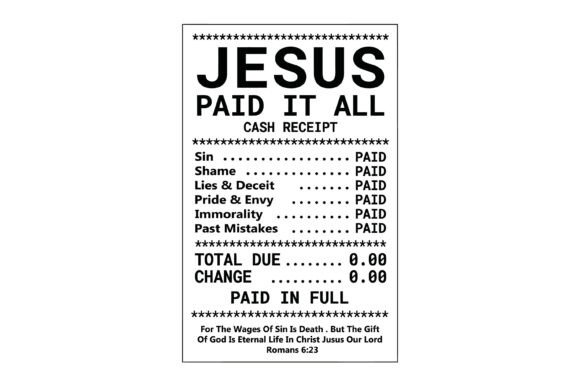Jesus Paid It All: A Modern Christian Design Asset