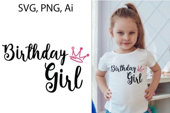 Make Every Celebration Shine: The Birthday Girl T-shirt Design