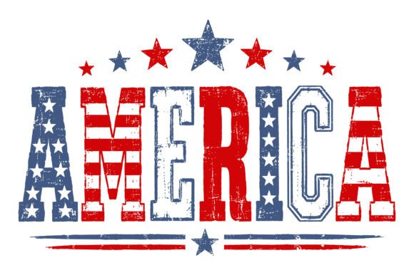 Patriotic America SVG Design: A Vintage Asset for Modern Projects