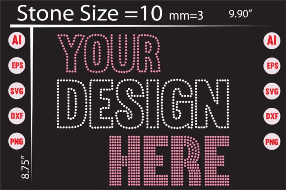 Sparkle and Strategy: A Guide to Your Design Here Rhinestone Templates